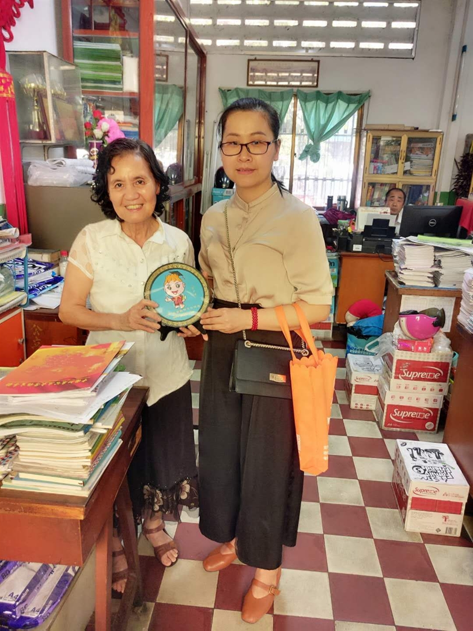 與端華學校梁淑明校長